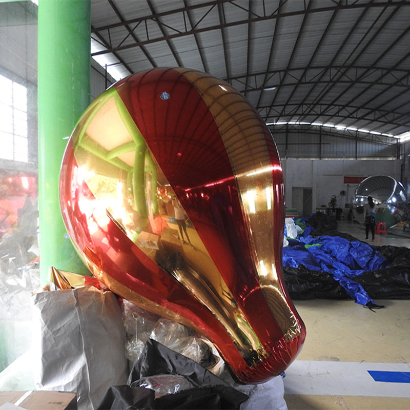 decoración de globos de espejo inflables